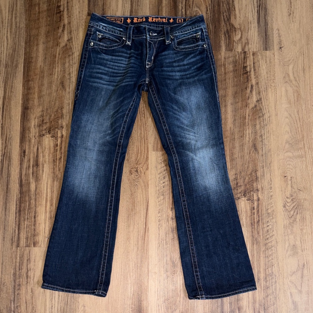 Rock Revival Dark Blue Boot Cut Jeans